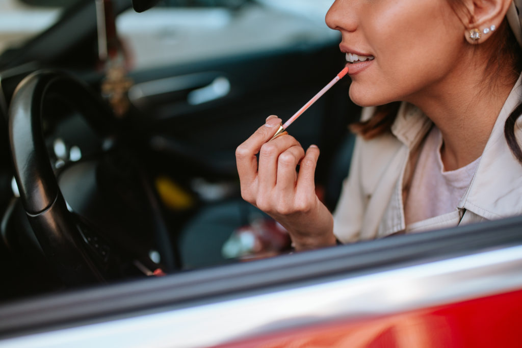 How To Put Makeup In The Car Like A Pro