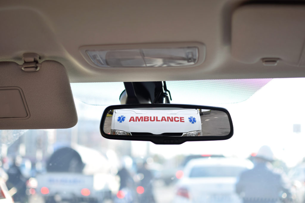 What to do when an ambulance is behind you